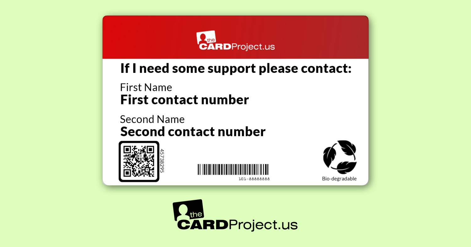 Heart Condition Medical Card (REAR)